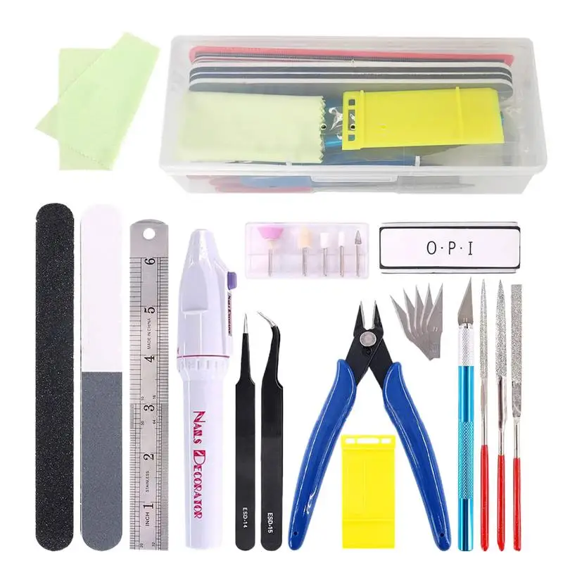 Model Kit Tweezers - ‌ 24/9-teiliges Miniatur-Werkzeugset für den Modellbau