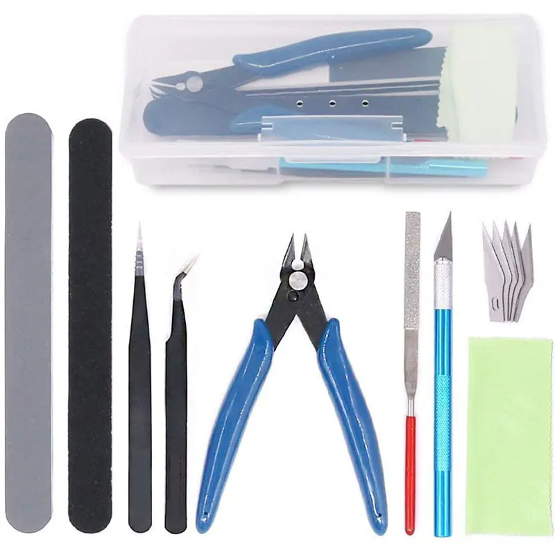 Model Kit Tweezers - Modellbau-Werkzeugset Gunpla-Werkzeug für Gundam-Modellbau, Hobby-Modellbauer, Grundwerkzeuge