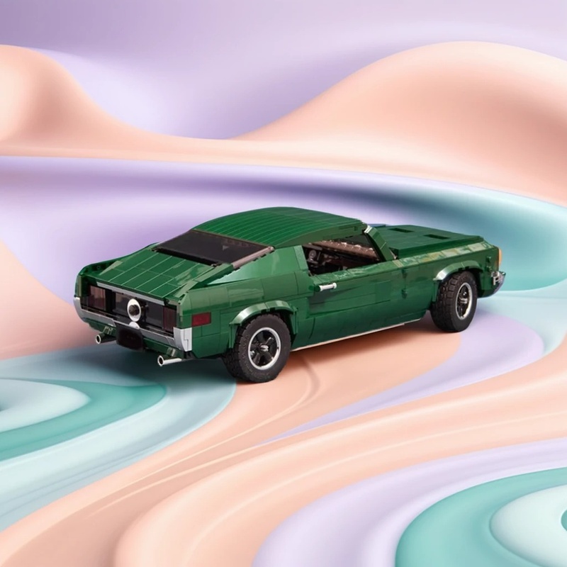 Model Kit Mustang - 1402-teiliges MOC City Champions Supersportwagen Klassischer