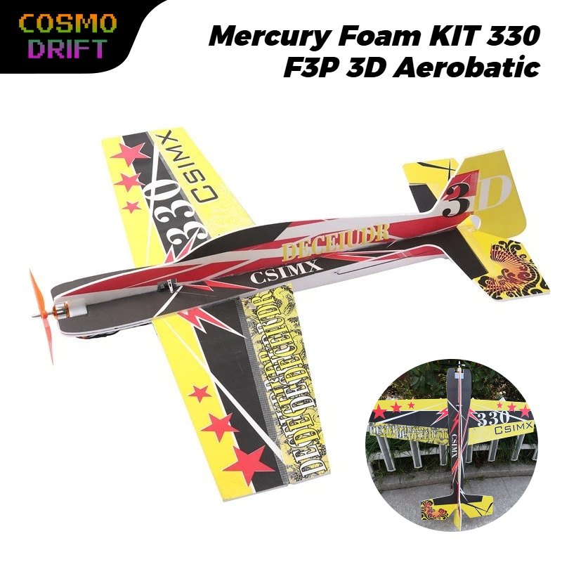 Model Kit Expert - Elektrisches RC F3P 3D-Kunstflug-330-Queckschaum-KIT, DIY-Flugzeug mit