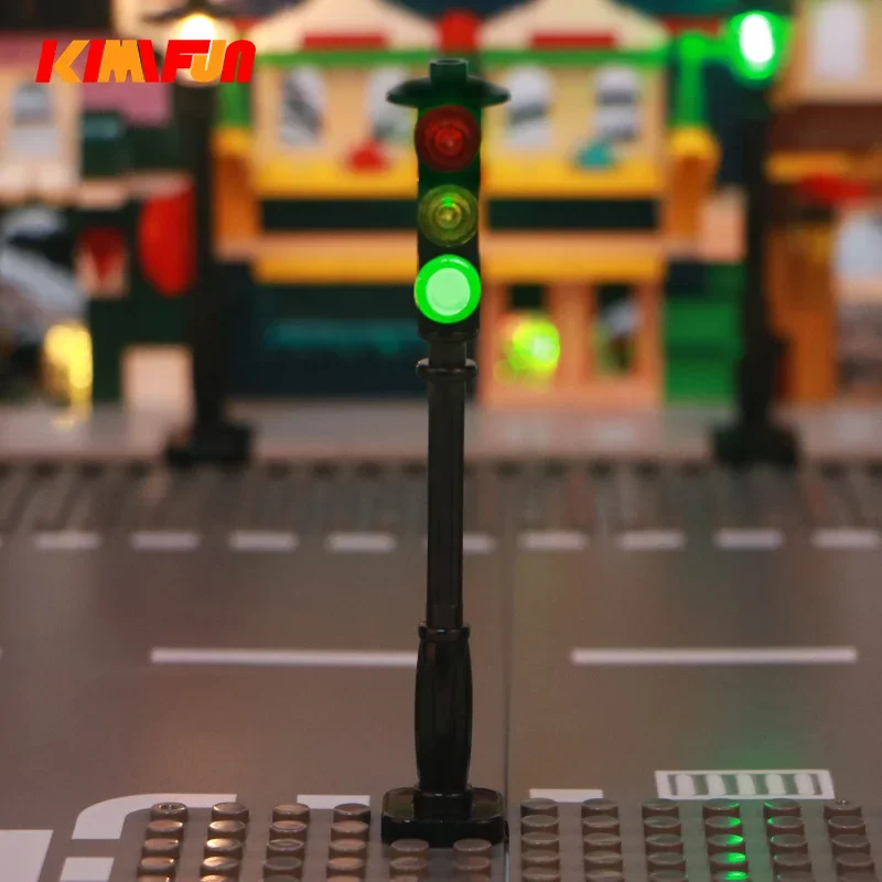 Lego Set City - 1 stücke LED MOC Straße Automatische