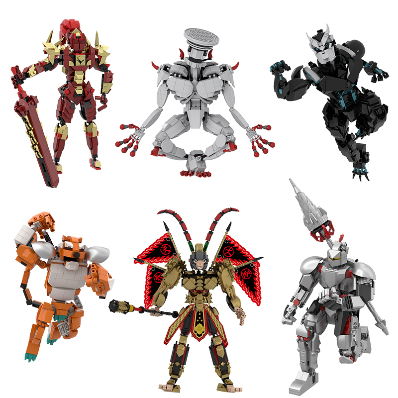 Model Kit Kaiju No 8 - Neue Monster-Serie zusammengebauter Handtischblock Kindergeburtstagsgeschenke, handgefertigtes