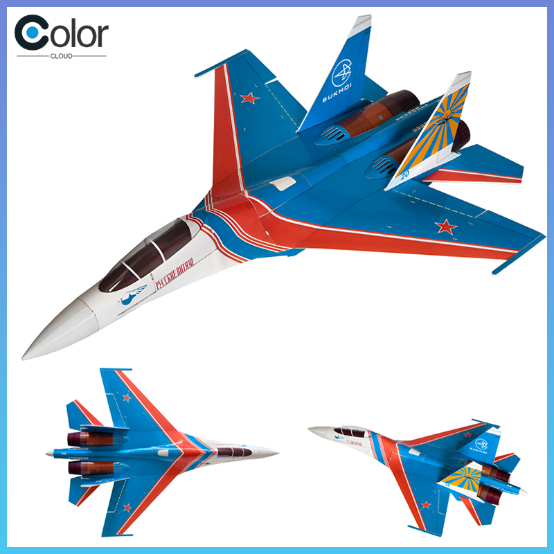 Model Kit Expert - Su-27 RC-Kampfjet mit Impeller, Dual 30mm
