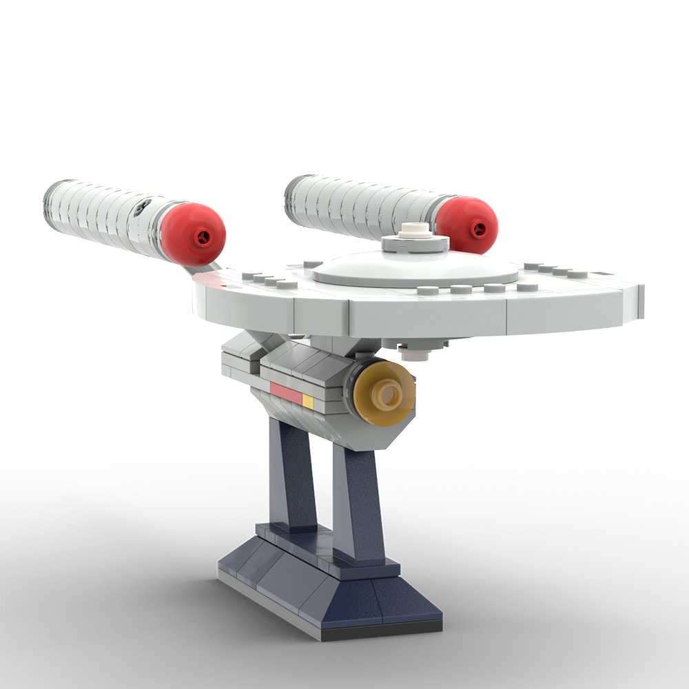 Model Kit Uss Enterprise - Legendäres Galaxy Exploration Starship MOC-Modell, ikonische