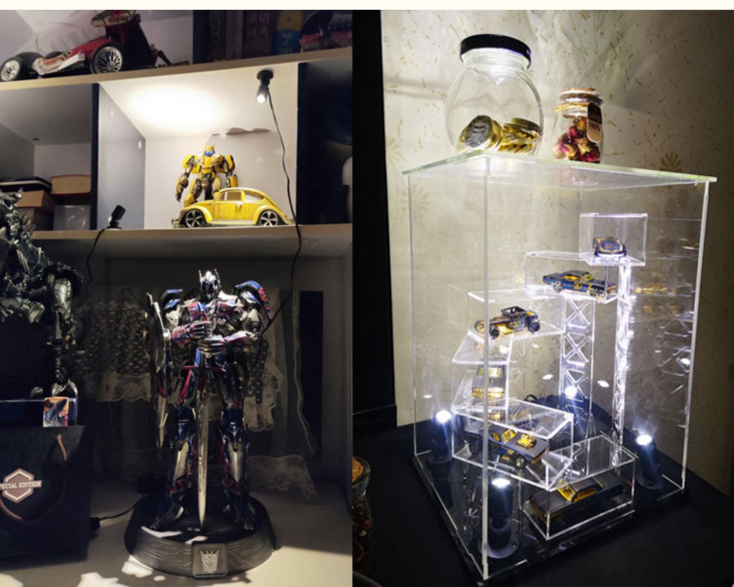 4er-Set LED-Spotleuchten, dimm – Model Kit Display Case Bewertung und Preis
