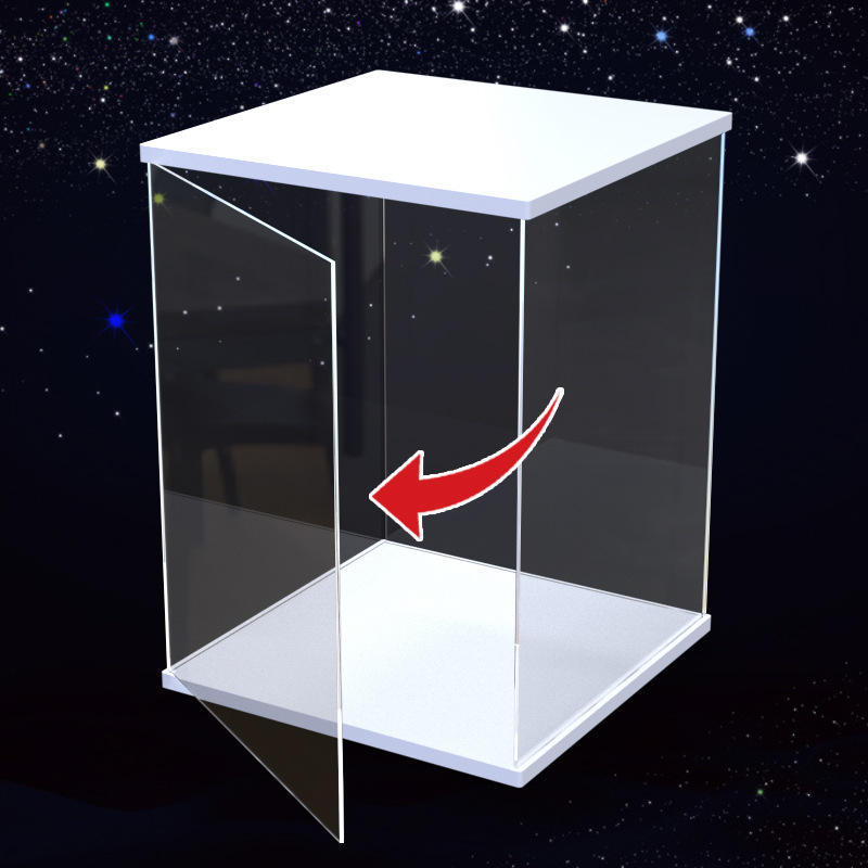 Premium weißer Chevron-Vitrine – Model Kit Display Case Bewertung und Preis
