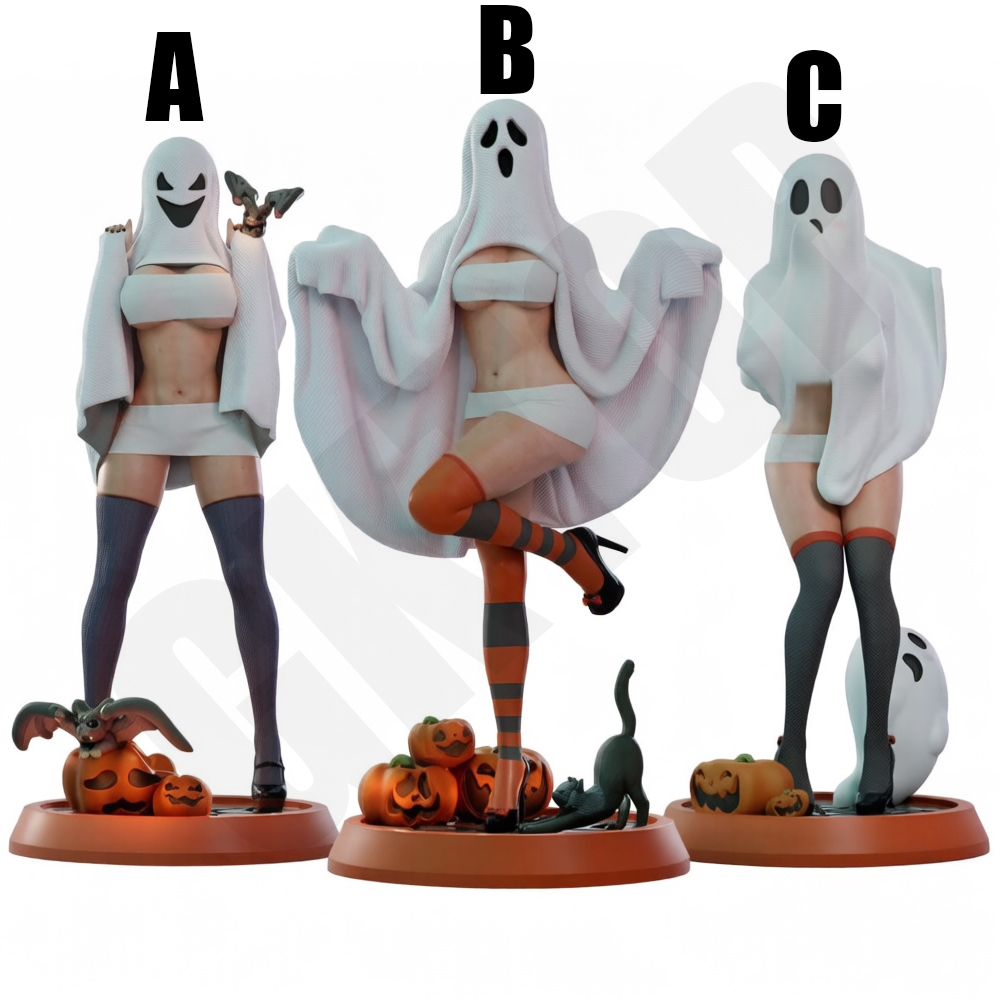 Halloween Ghost Lady, Maßstab  – Model Kit Diorama Bewertung und Preis