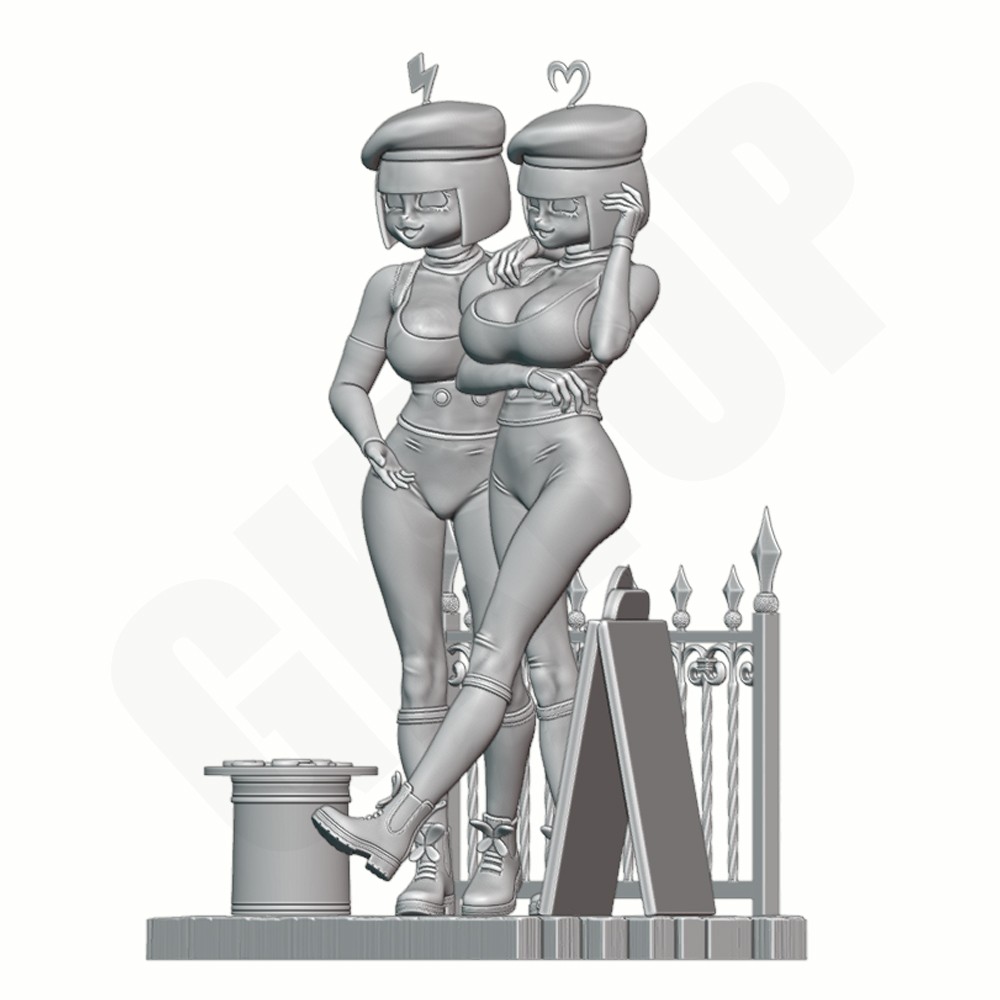 Twin Beauties Resin-Figurenmod – Model Kit Diorama Bewertung und Preis