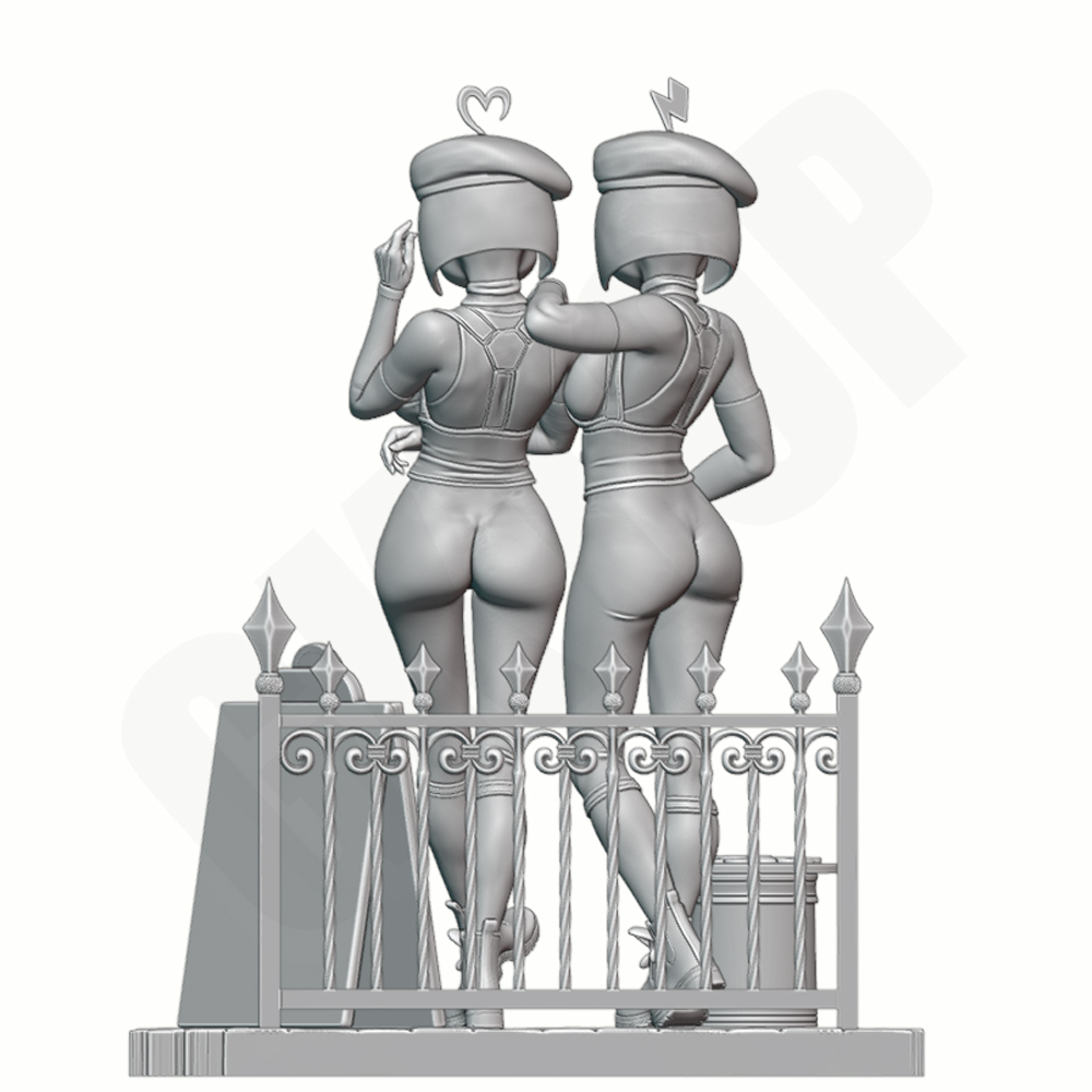 Twin Beauties Resin-Figurenmod – Model Kit Diorama Bewertung und Preis